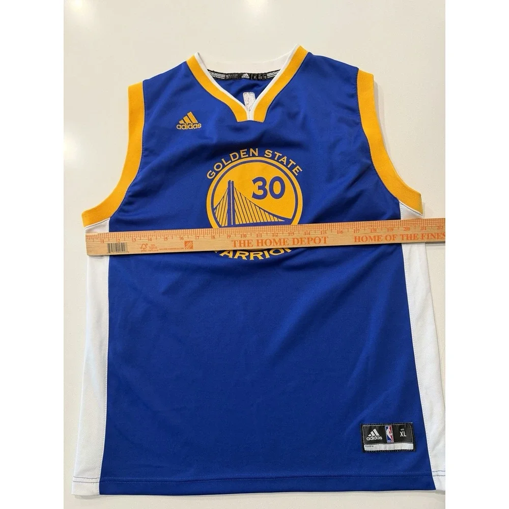 Adidas Golden State Warriors Stephen Curry 30 Swingman NBA Jersey Blue Mens XL